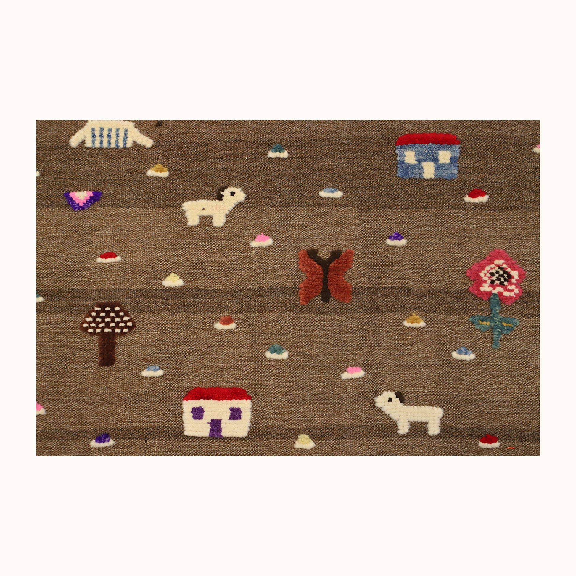 Village Bloom Kids Rug | Handmade Wool Rug for Nursery, Playrooms & Children’s Rooms - Aware House