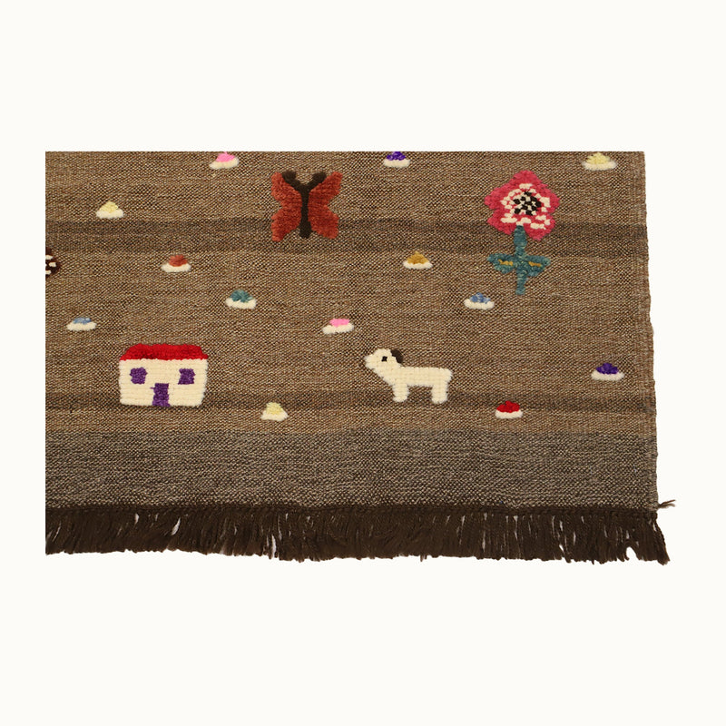 Village Bloom Kids Rug | Handmade Wool Rug for Nursery, Playrooms & Children’s Rooms-zoom-