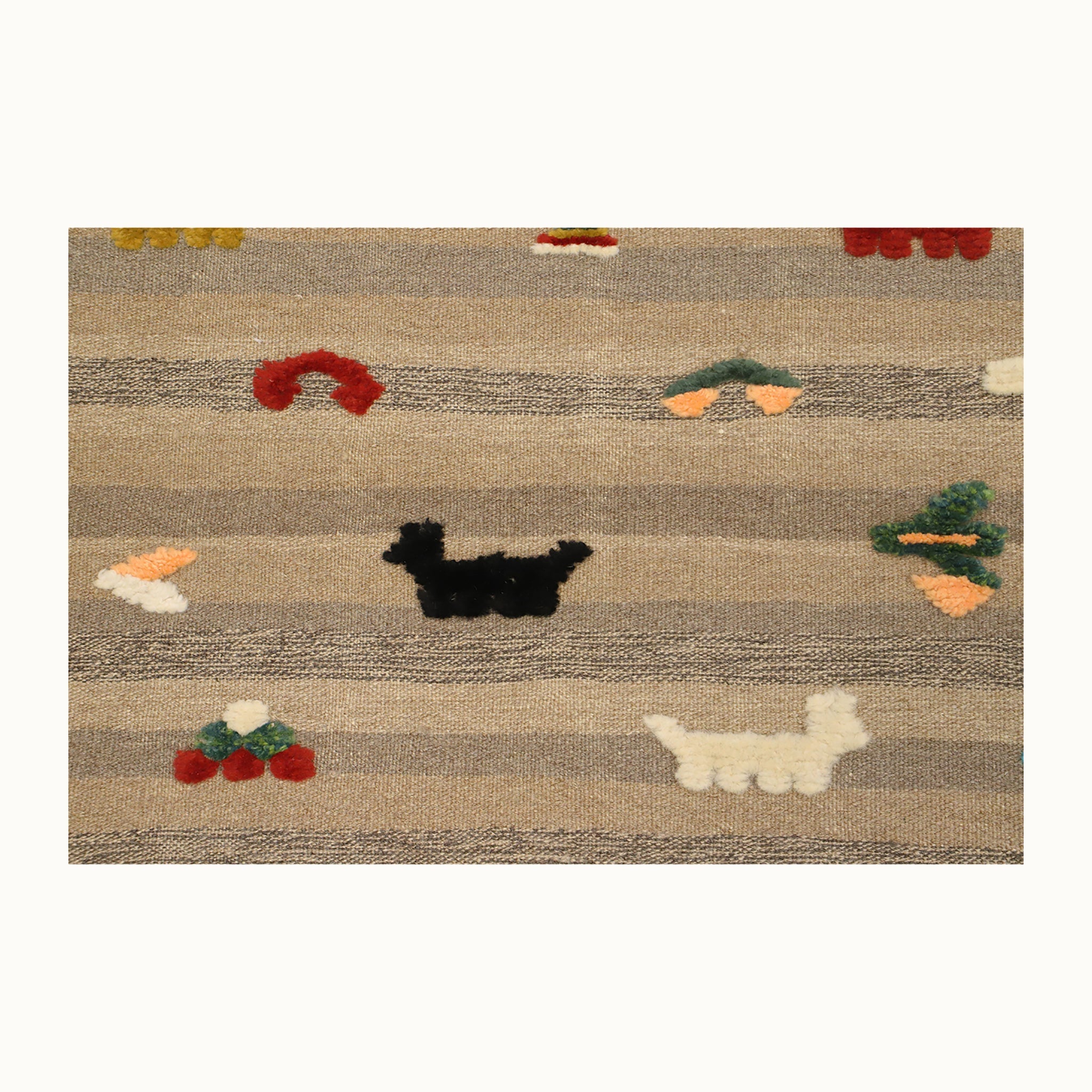 Doodle Dogs Kids Rug | Handmade Wool Rug for Nursery, Playrooms & Children’s Rooms - Aware House