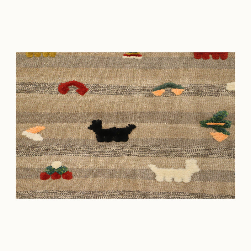 Doodle Dogs Kids Rug | Handmade Wool Rug for Nursery, Playrooms & Children’s Rooms-zoom-