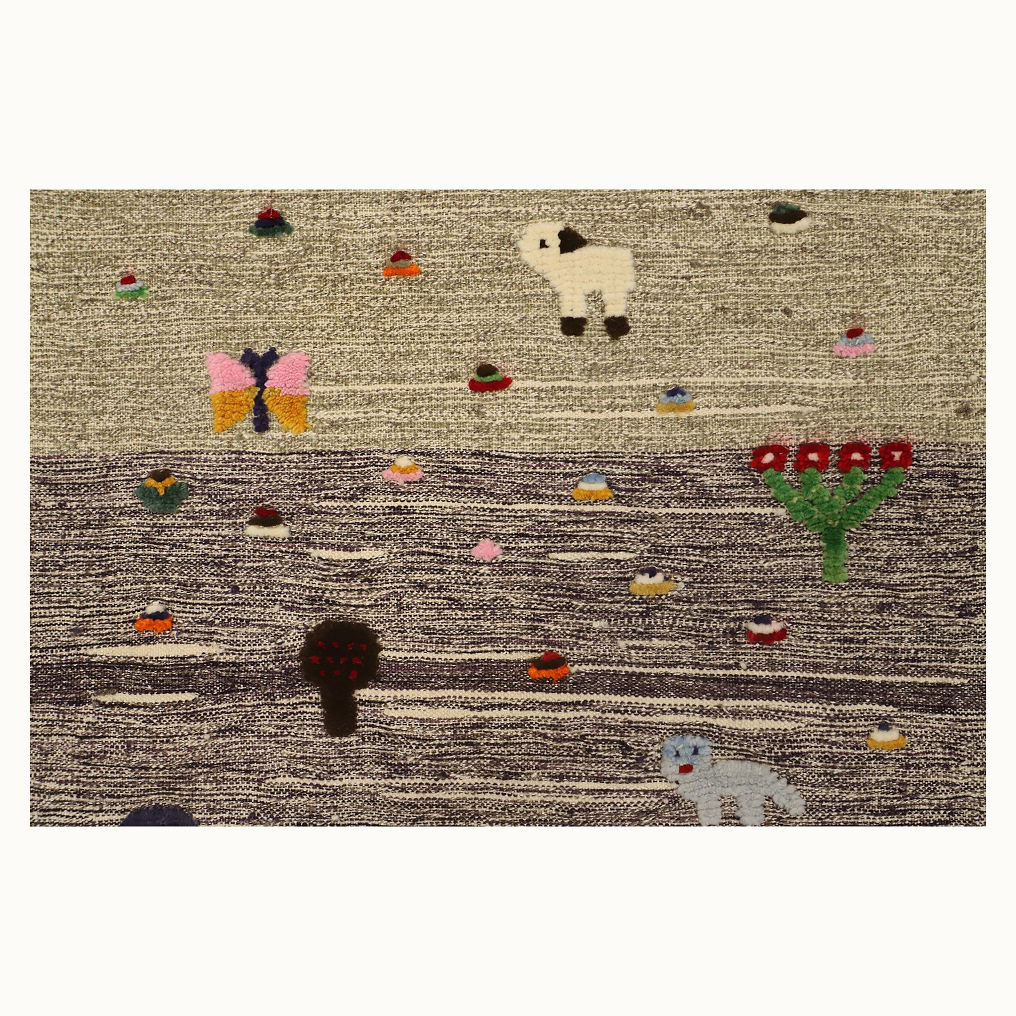 Sheep & Bloom Kids Rug | Handmade Wool Rug for Nursery, Playrooms & Children’s Rooms - Aware House