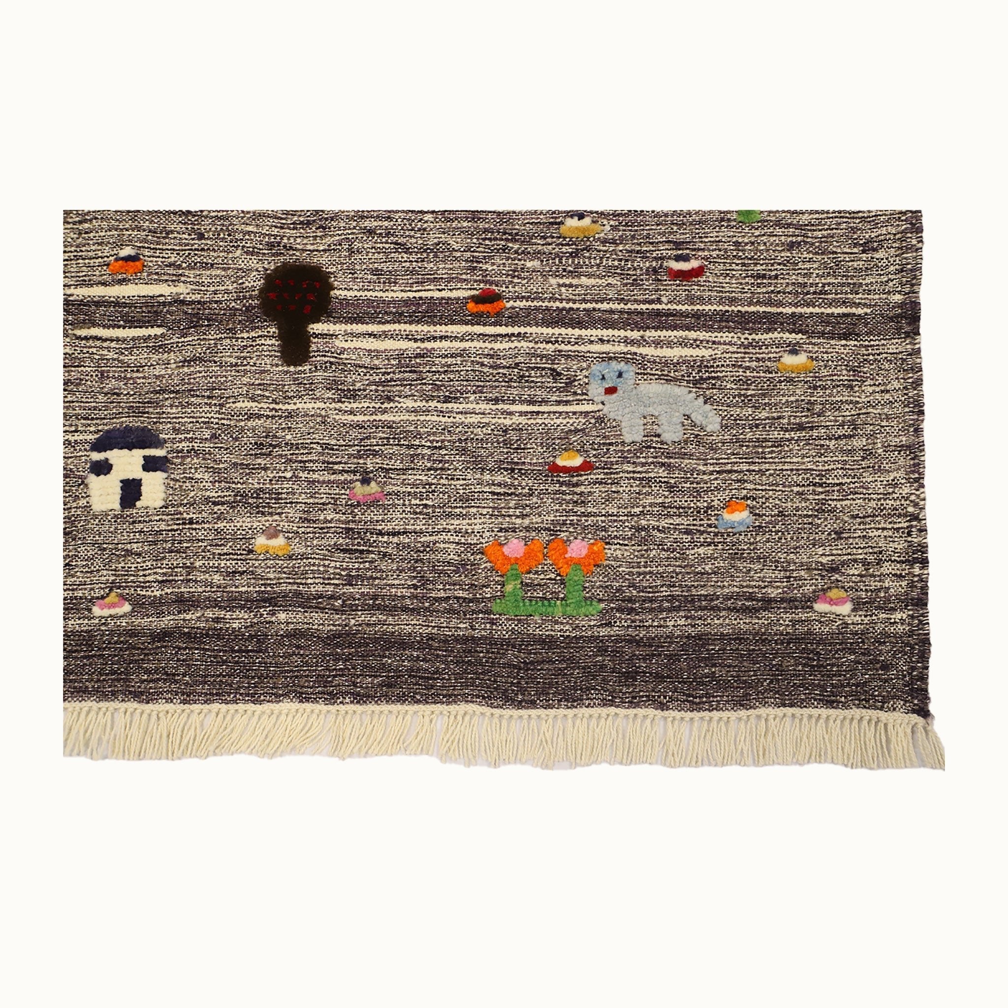 Sheep & Bloom Kids Rug | Handmade Wool Rug for Nursery, Playrooms & Children’s Rooms - Aware House