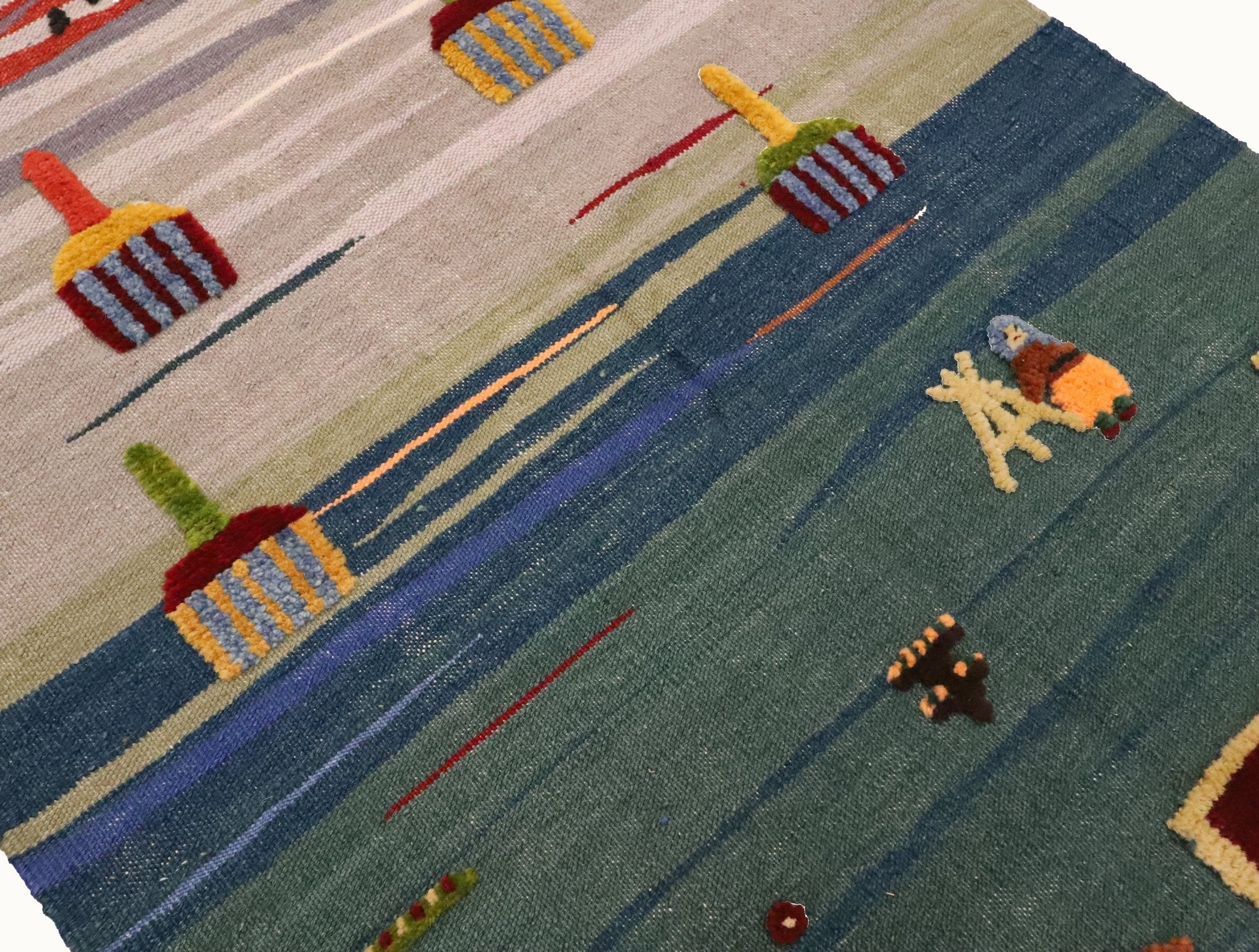 Lake Camp Kids Rug | Handmade Wool Rug for Nursery, Playrooms & Children’s Rooms - Aware House