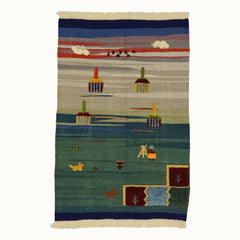 Lake Camp Kids Rug | Handmade Wool Rug for Nursery, Playrooms & Children’s Rooms - Aware House