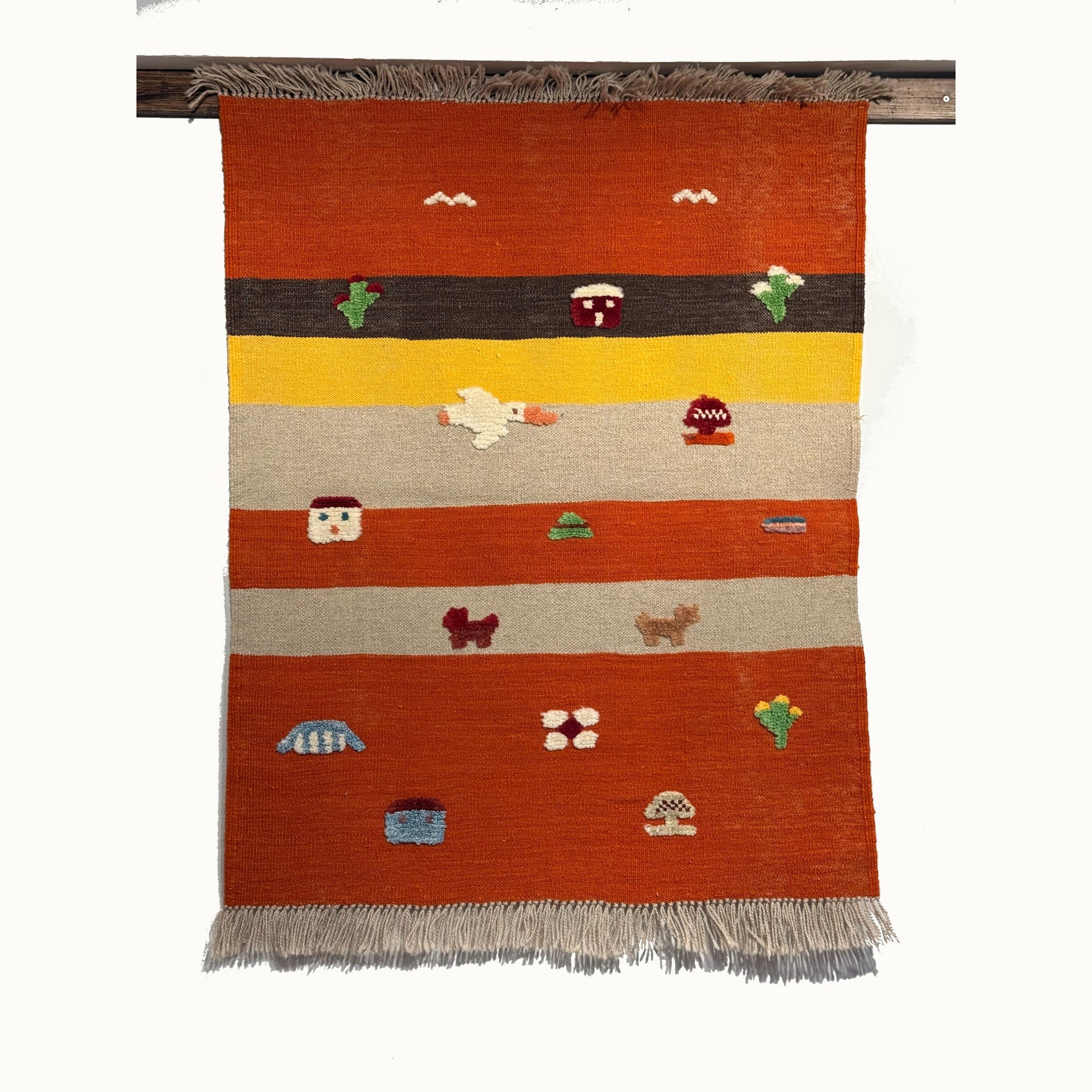 Toffee Parade Kids Rug | Handmade Wool Rug for Nursery, Playrooms & Children’s Rooms - Aware House
