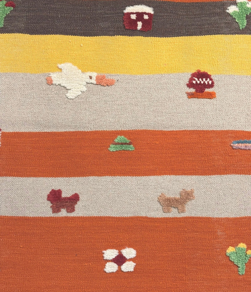 Toffee Parade Kids Rug | Handmade Wool Rug for Nursery, Playrooms & Children’s Rooms-zoom-