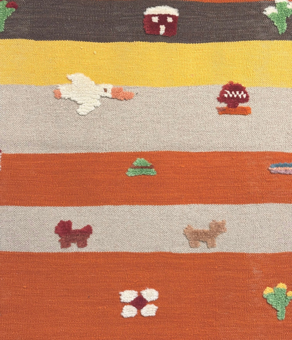Toffee Parade Kids Rug | Handmade Wool Rug for Nursery, Playrooms & Children’s Rooms - Aware House