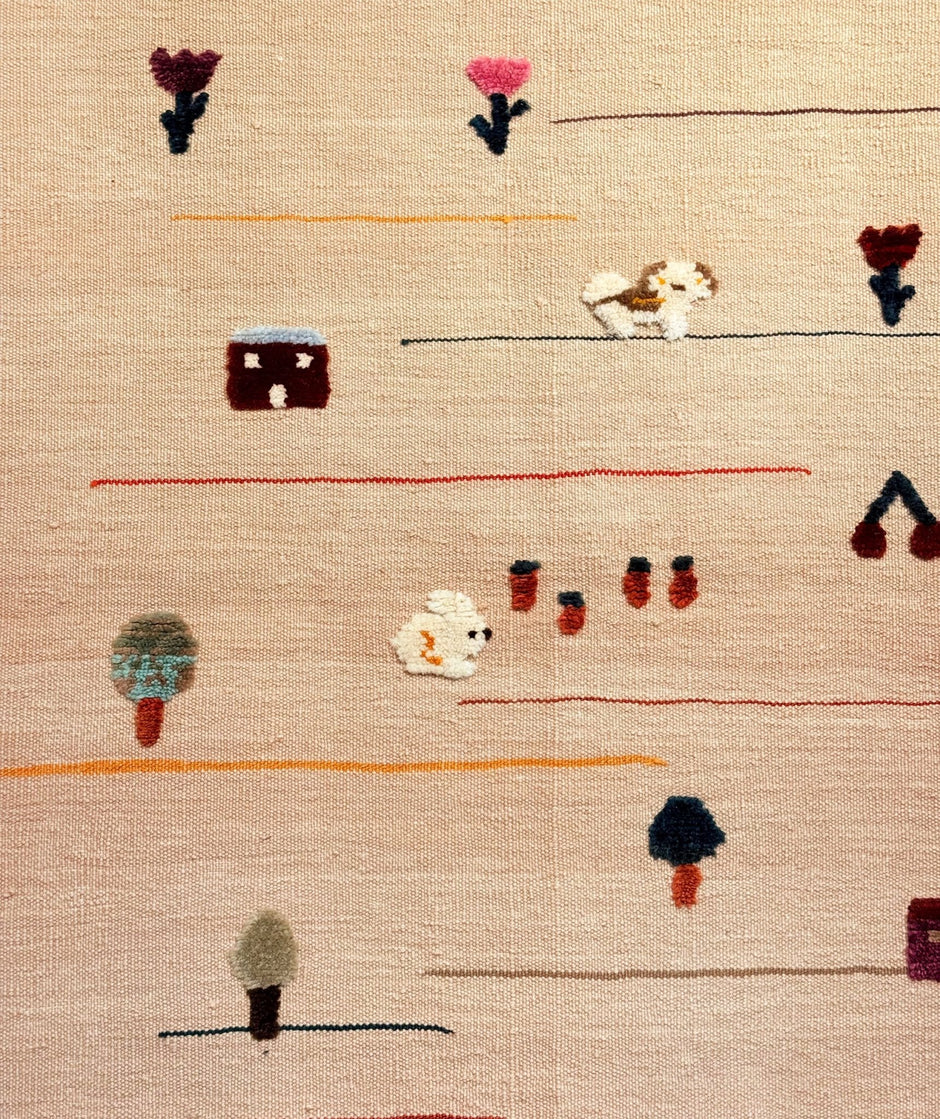 Meadow Friends Kids Rug | Handmade Wool Rug for Nursery, Playrooms & Children’s Rooms - Aware House