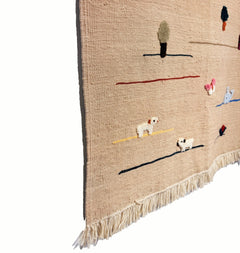 Meadow Friends Kids Rug | Handmade Wool Rug for Nursery, Playrooms & Children’s Rooms - Aware House