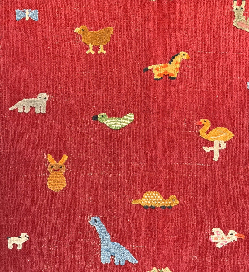 Storybook Safari Kids Rug | Handmade Wool Rug for Nursery, Playrooms & Children’s Rooms-zoom-