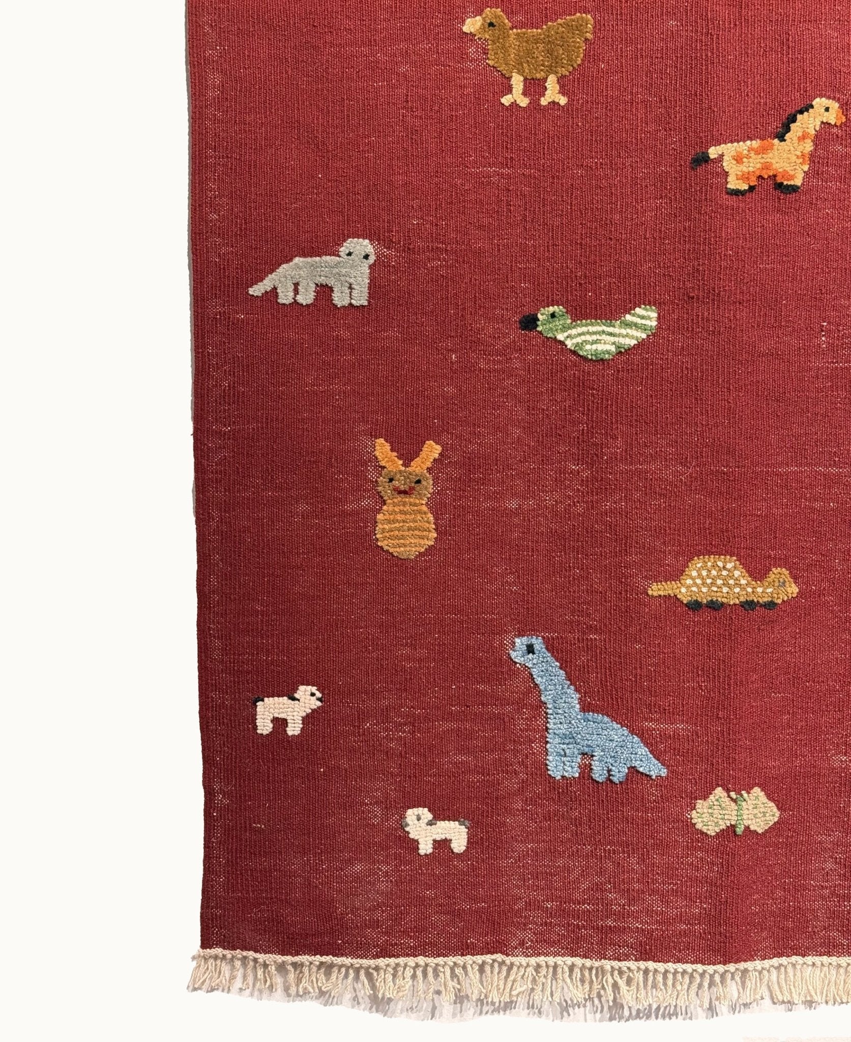 Storybook Safari Kids Rug | Handmade Wool Rug for Nursery, Playrooms & Children’s Rooms - Aware House