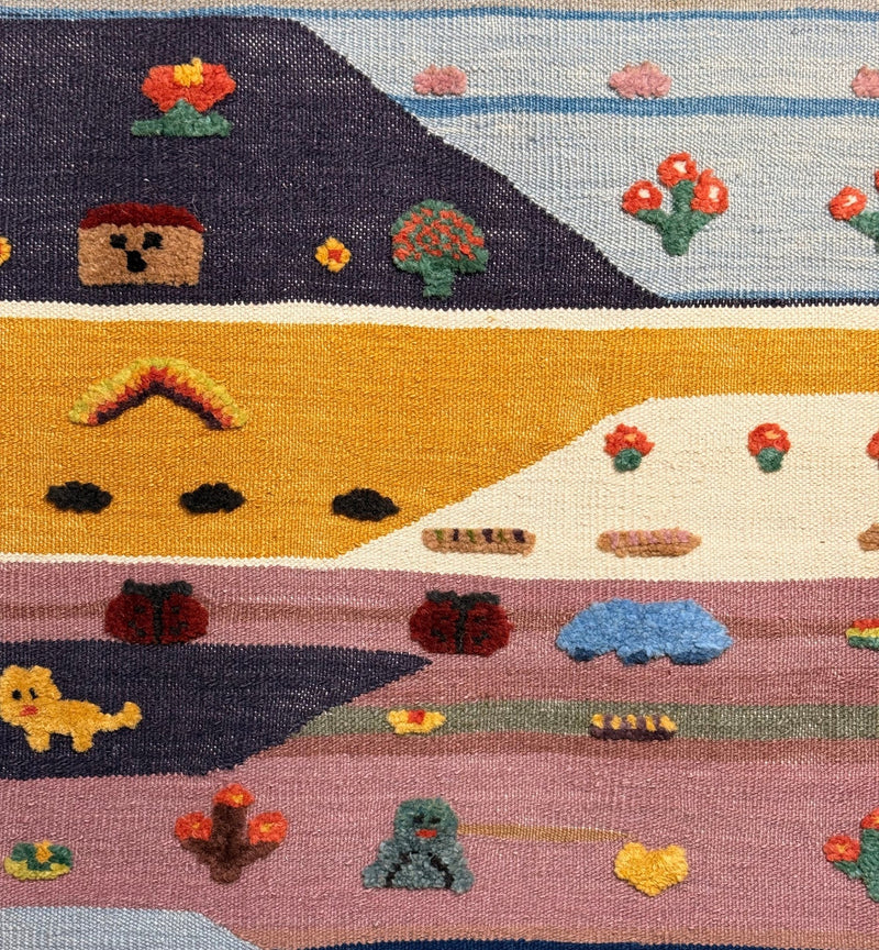 Patchwork Valley Kids Rug | Handmade Wool Rug for Nursery, Playrooms & Children’s Rooms-zoom-