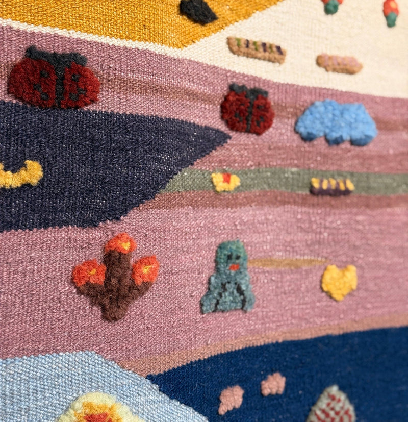 Patchwork Valley Kids Rug | Handmade Wool Rug for Nursery, Playrooms & Children’s Rooms-zoom-