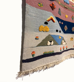 Patchwork Valley Kids Rug | Handmade Wool Rug for Nursery, Playrooms & Children’s Rooms - Aware House