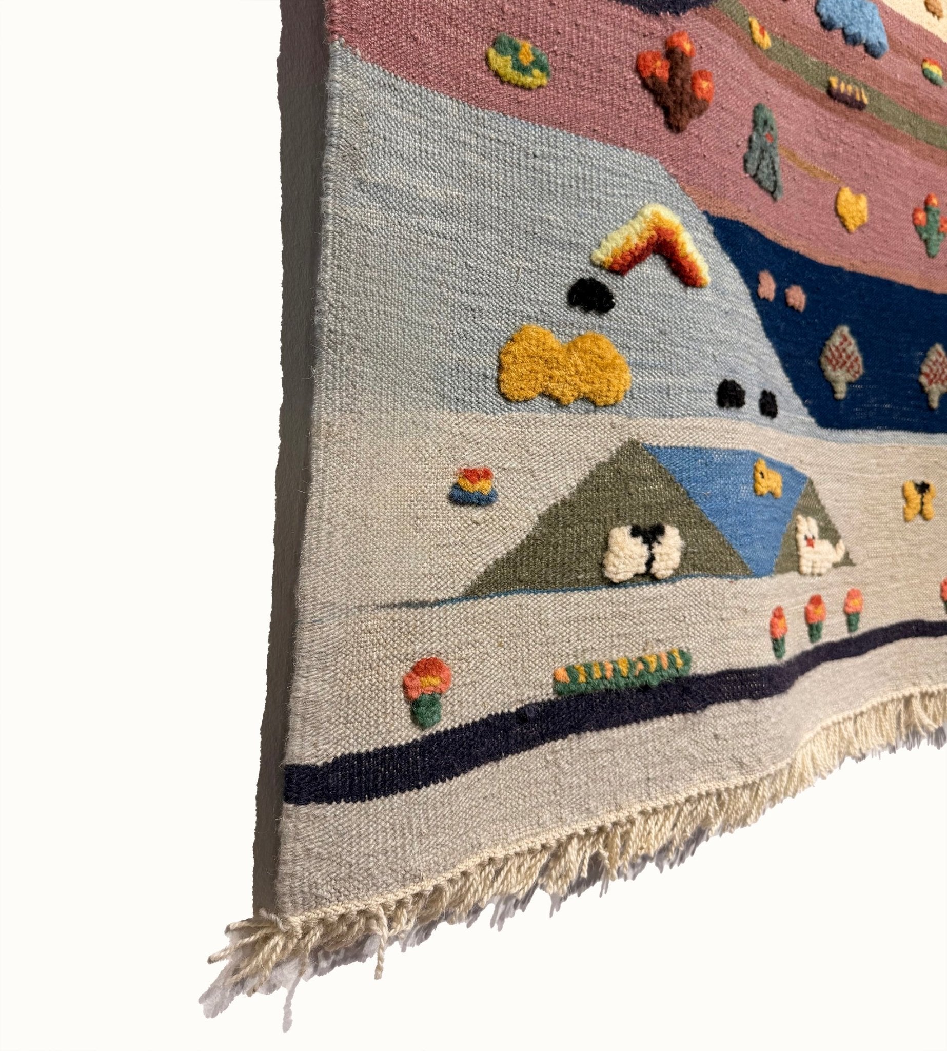 Patchwork Valley Kids Rug | Handmade Wool Rug for Nursery, Playrooms & Children’s Rooms - Aware House