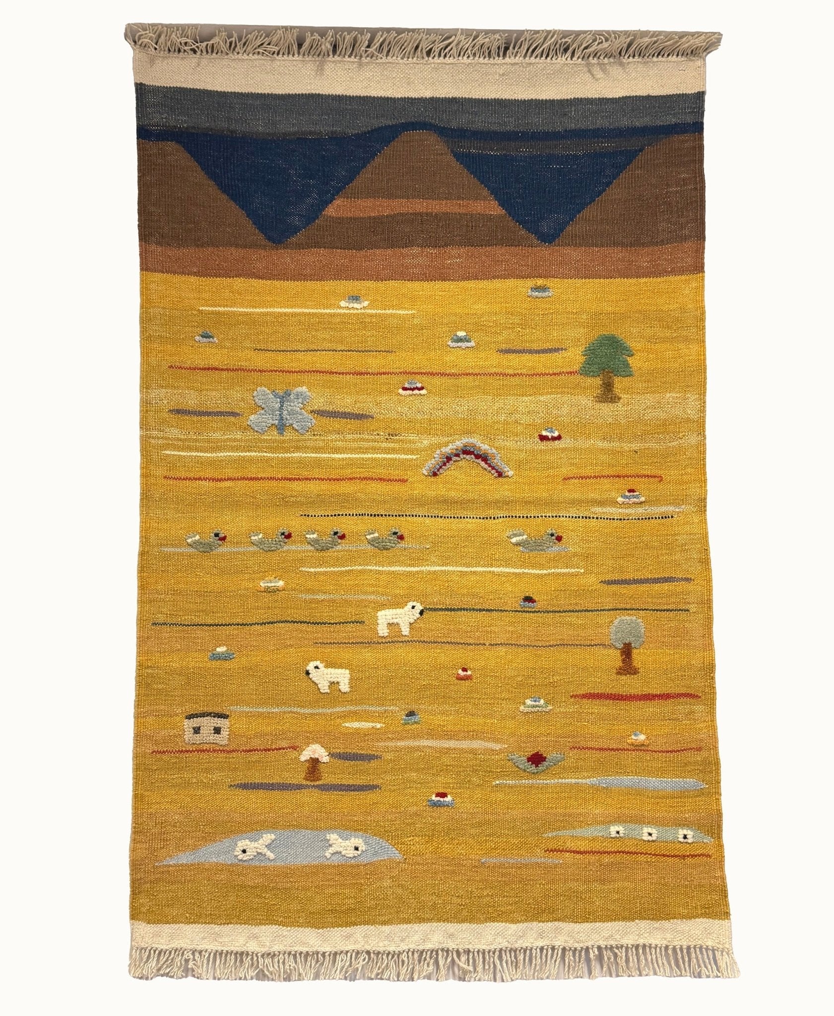 Golden Valley Kids Rug | Handmade Wool Rug for Nursery, Playrooms & Children’s Rooms - Aware House