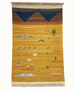 Golden Valley Kids Rug | Handmade Wool Rug for Nursery, Playrooms & Children’s Rooms - Aware House