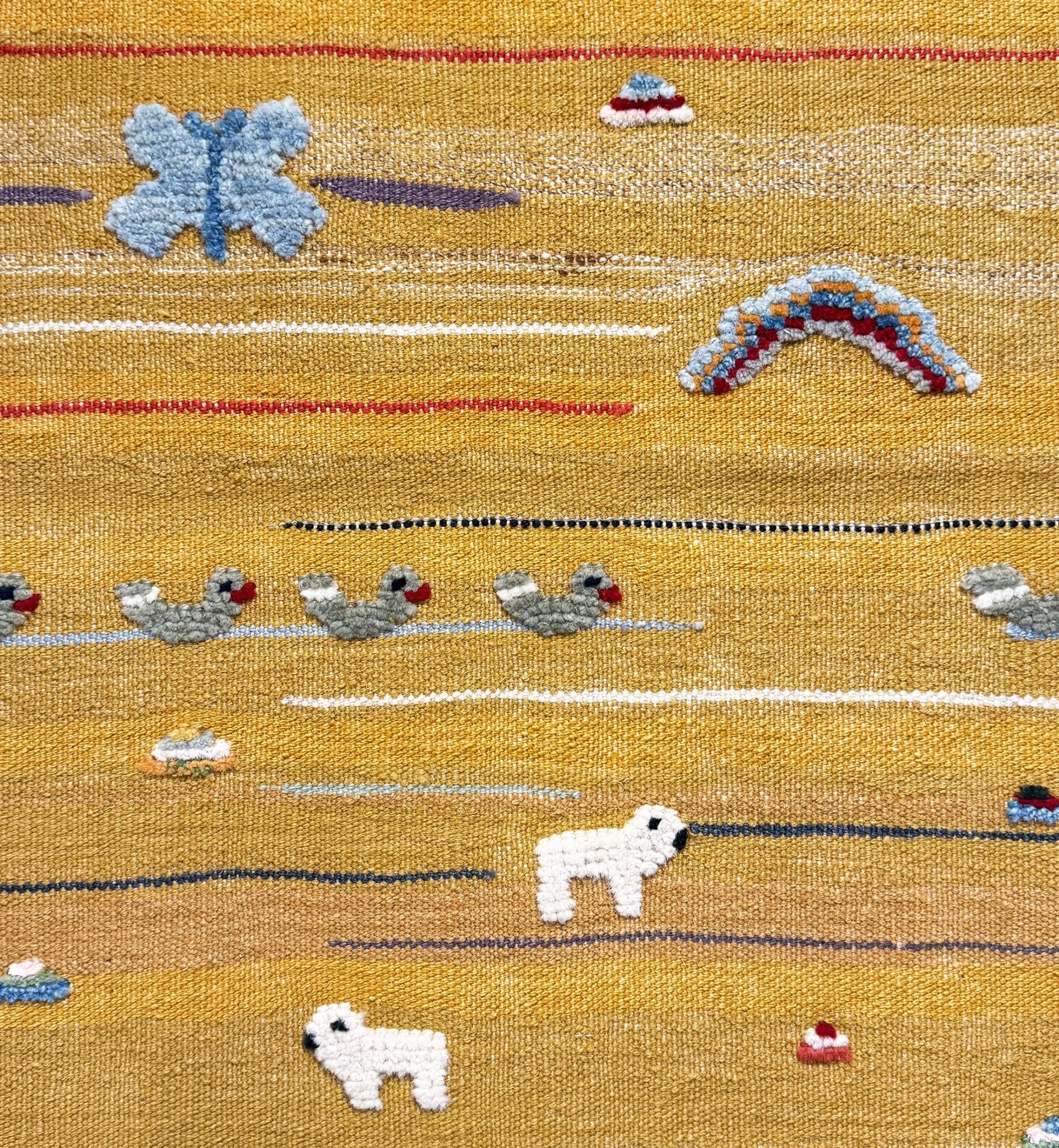 Golden Valley Kids Rug | Handmade Wool Rug for Nursery, Playrooms & Children’s Rooms - Aware House