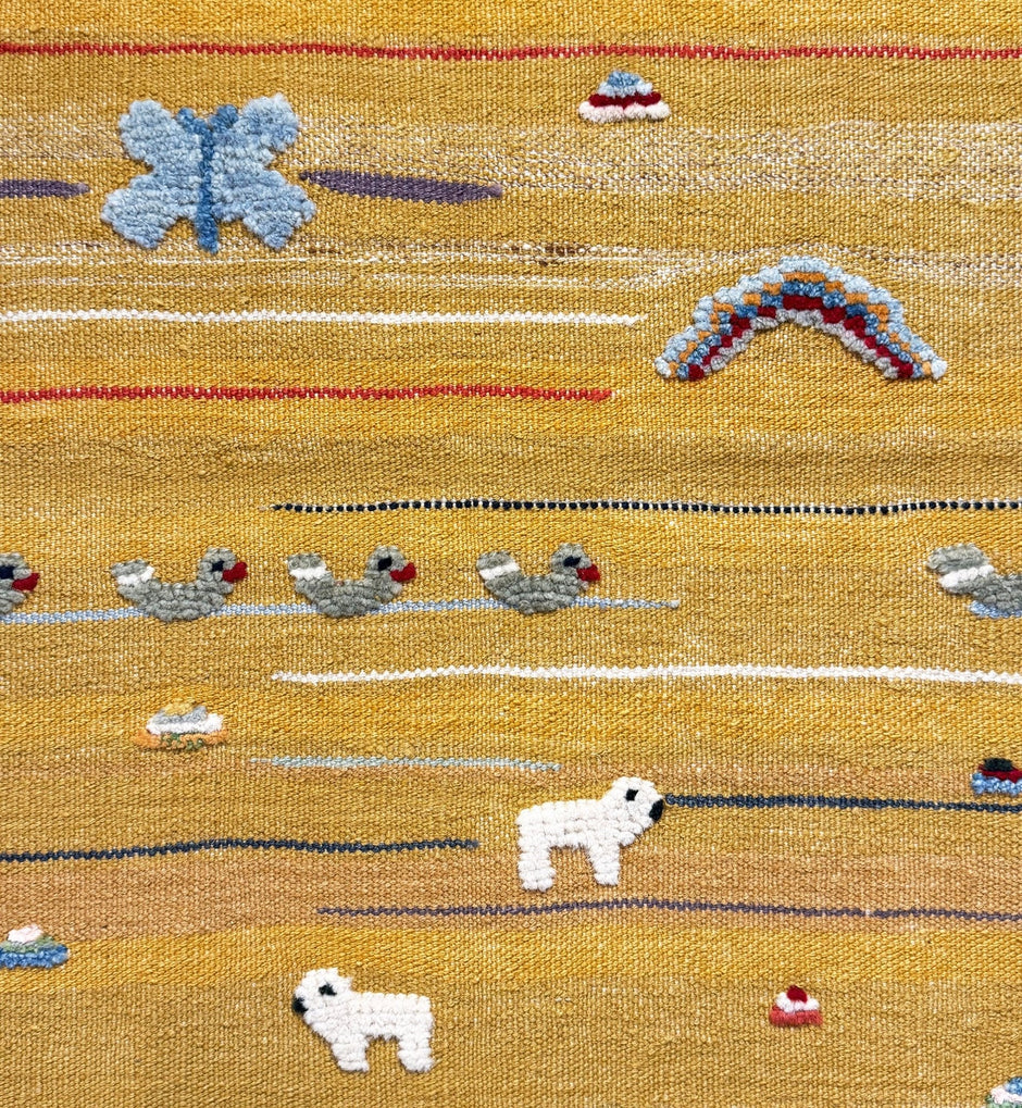 Golden Valley Kids Rug | Handmade Wool Rug for Nursery, Playrooms & Children’s Rooms - Aware House