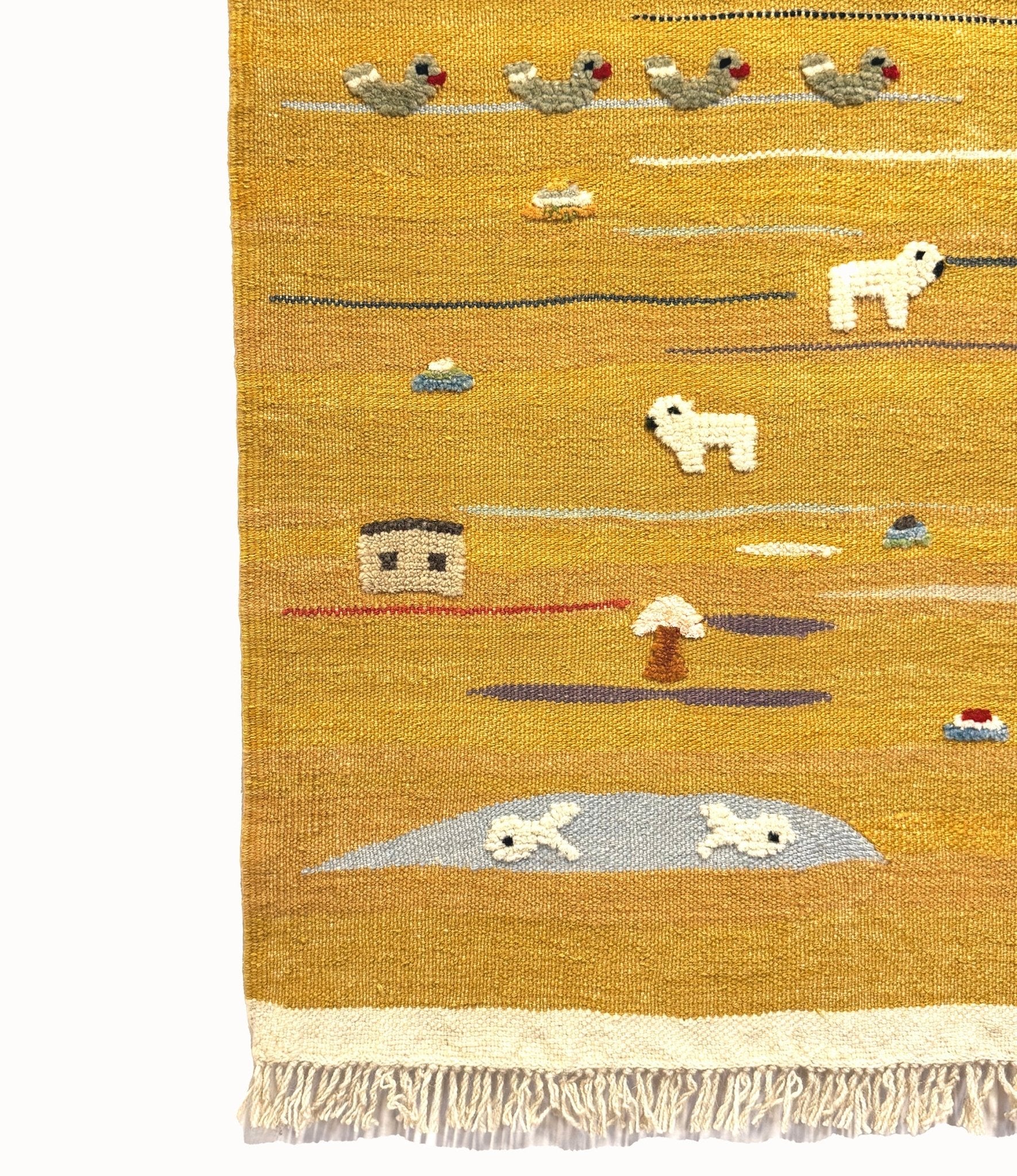 Golden Valley Kids Rug | Handmade Wool Rug for Nursery, Playrooms & Children’s Rooms - Aware House