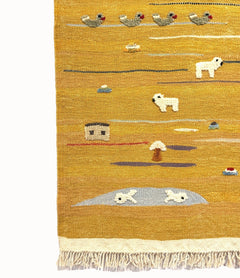 Golden Valley Kids Rug | Handmade Wool Rug for Nursery, Playrooms & Children’s Rooms - Aware House