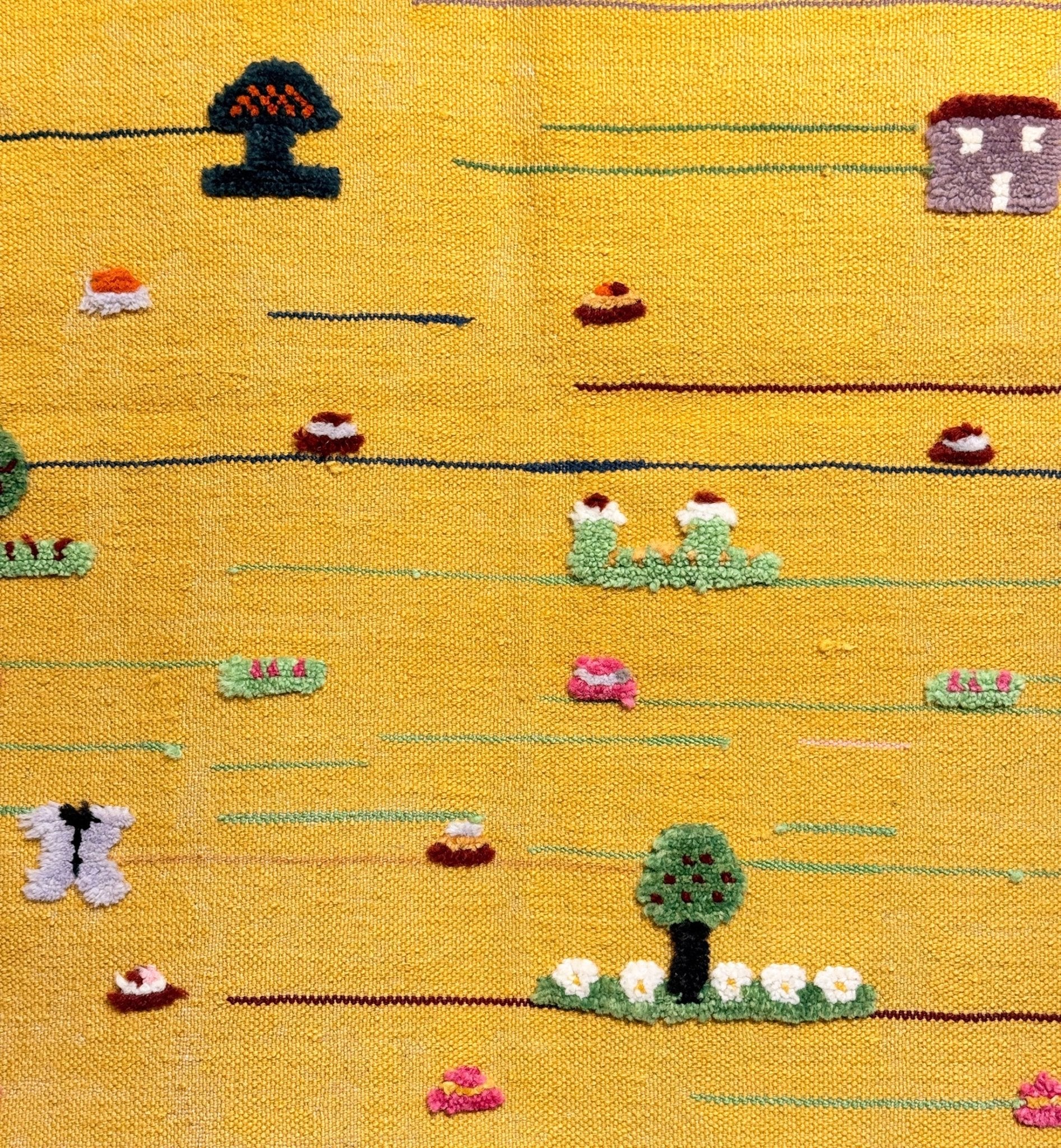 Buttercup Trail Kids Rug | Handmade Wool Rug for Playrooms & Nurseries - Aware House