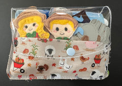 Farm Animal Quiet Book | Interactive Finger Puppet Activity Book - Aware House