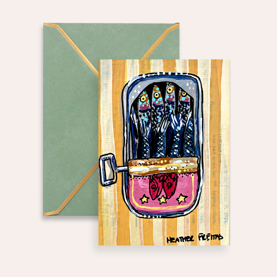 Sardines Greeting Card Fine Art Print