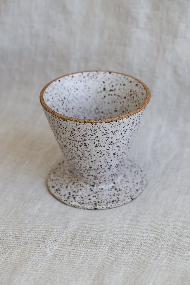 White Matte Pour Over Coffee Maker | Handmade Ceramic Dripper-zoom-