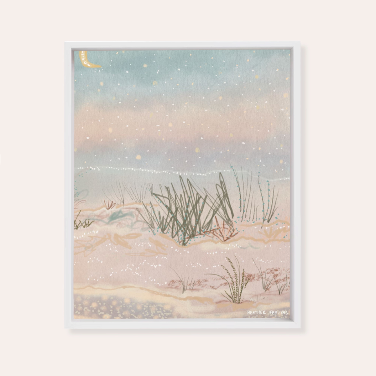 Salt | Framed Fine Art Canvas Print | Multiple Sizes-zoom-5