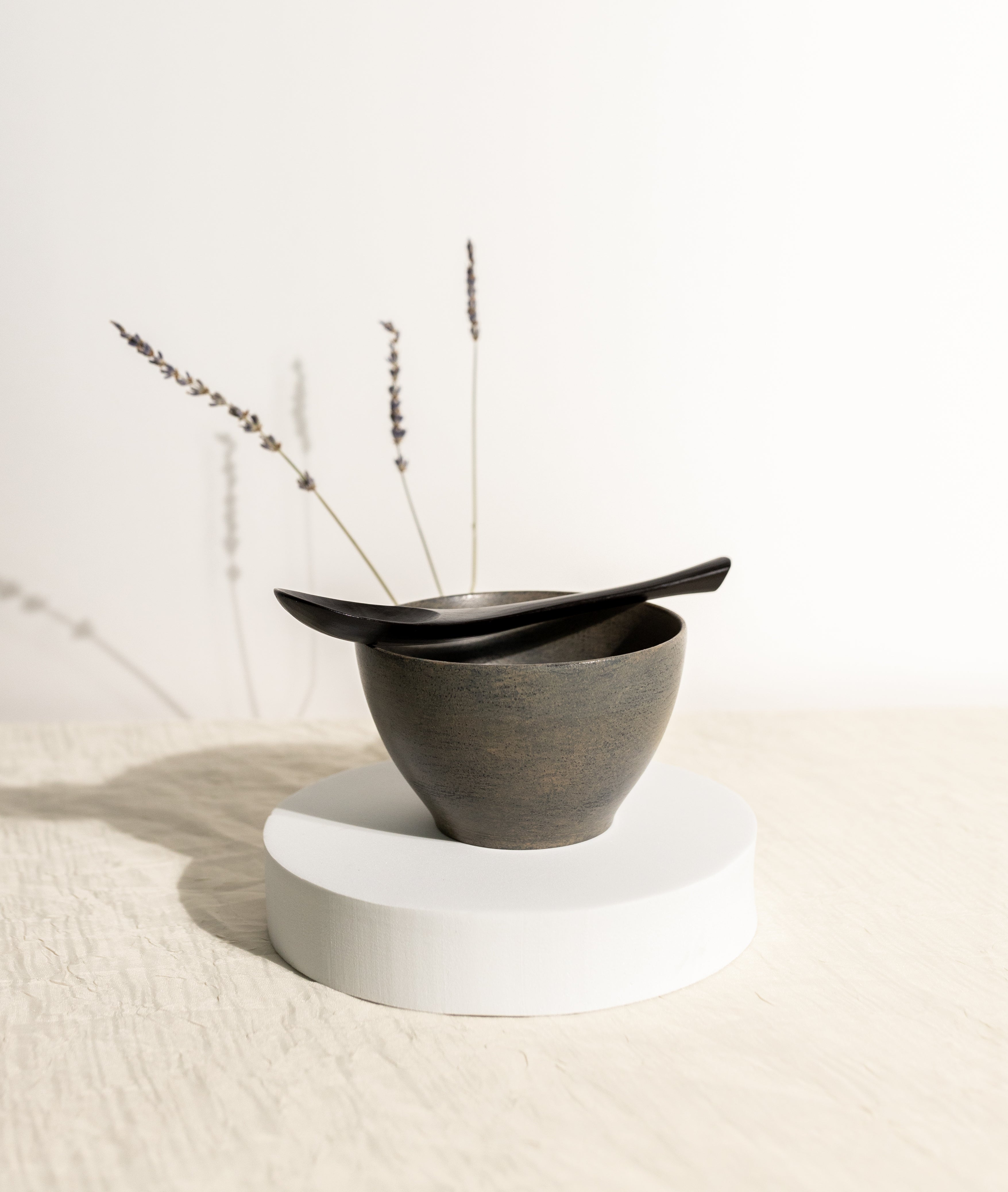 Wild Cherry Blossom Japanese Soup Bowl & Spoon Set