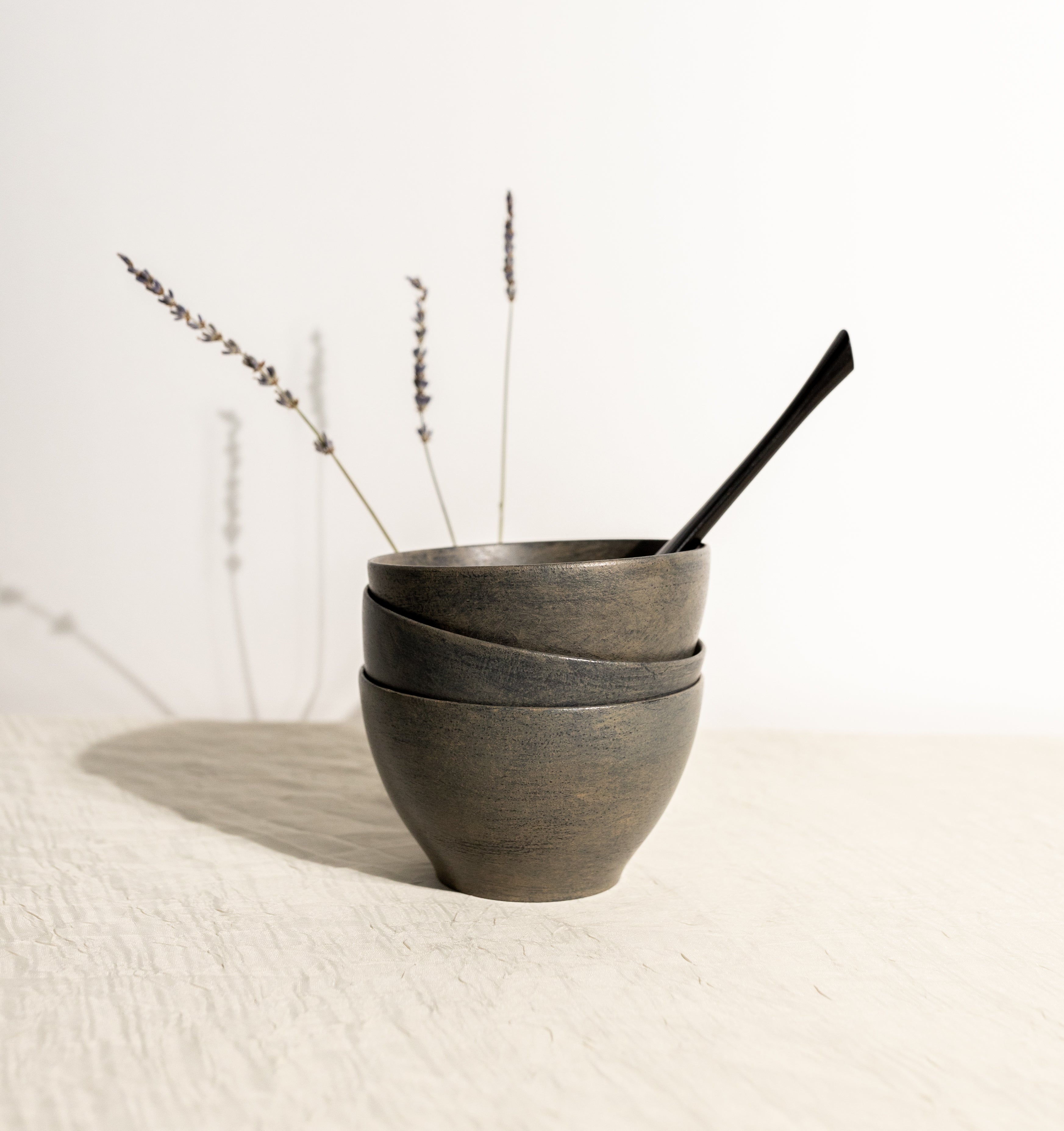 Wild Cherry Blossom Japanese Soup Bowl & Spoon Set-zoom-3