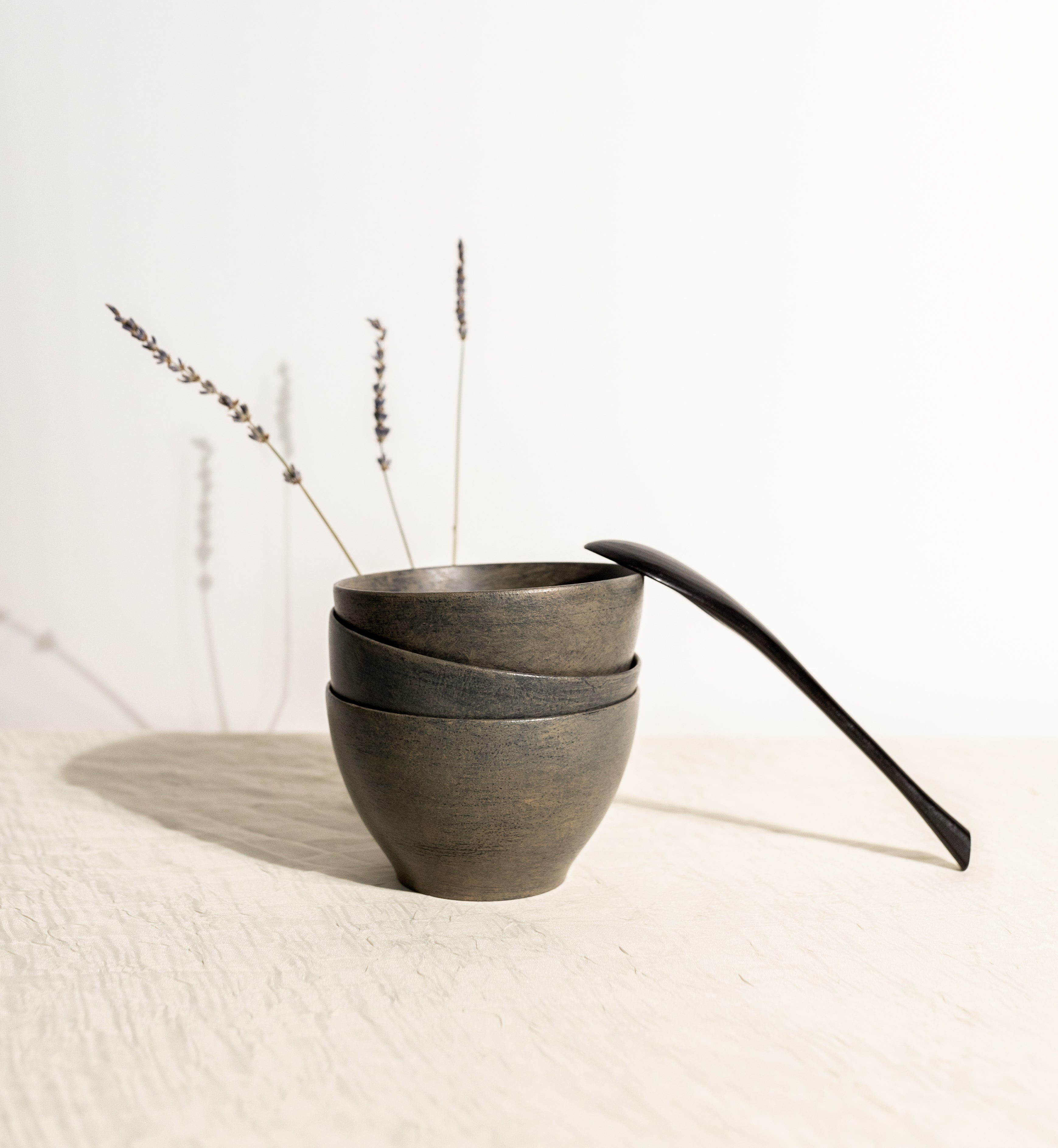 Wild Cherry Blossom Japanese Soup Bowl & Spoon Set-zoom-4