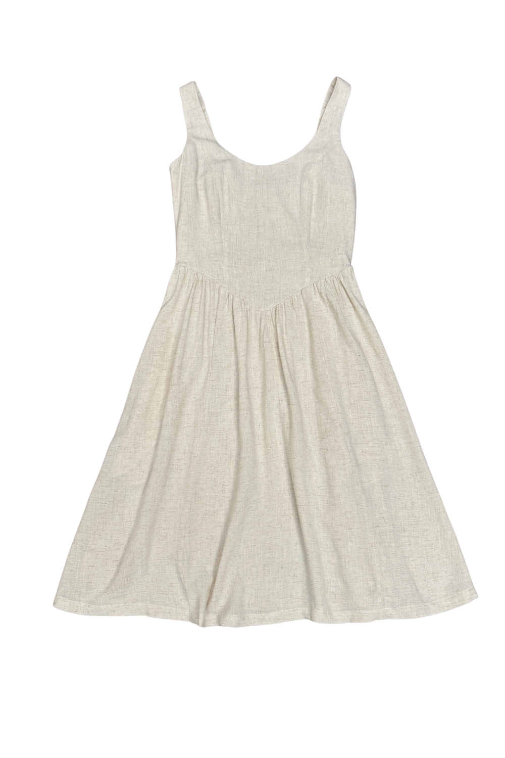 Agnes Dress in Oat Linen