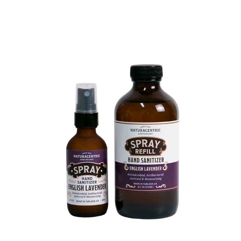 English Lavender Essential Oil Based Hand Sanitizer Spray-zoom-