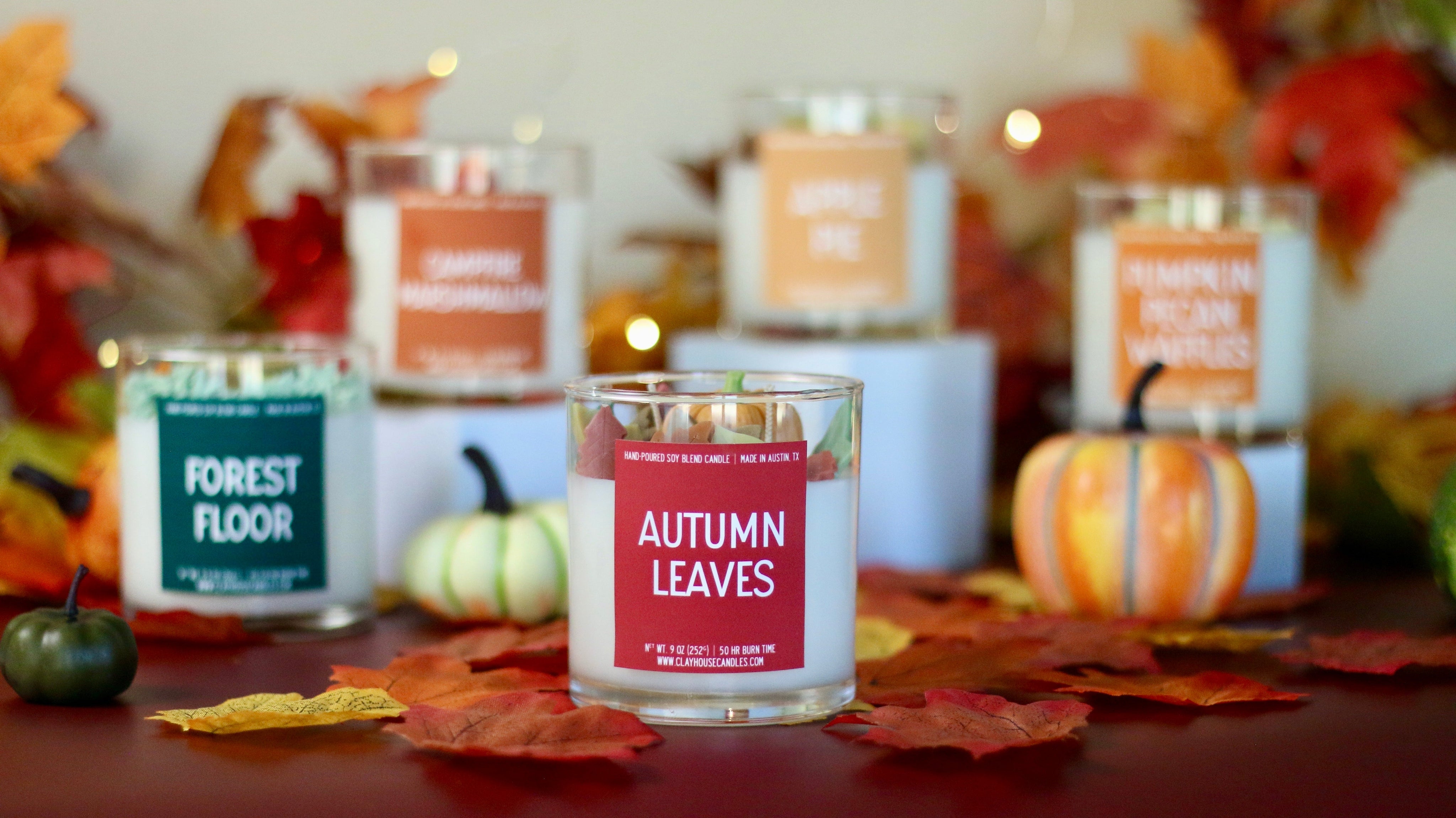 Autumn Leaves Container Candle-zoom-2