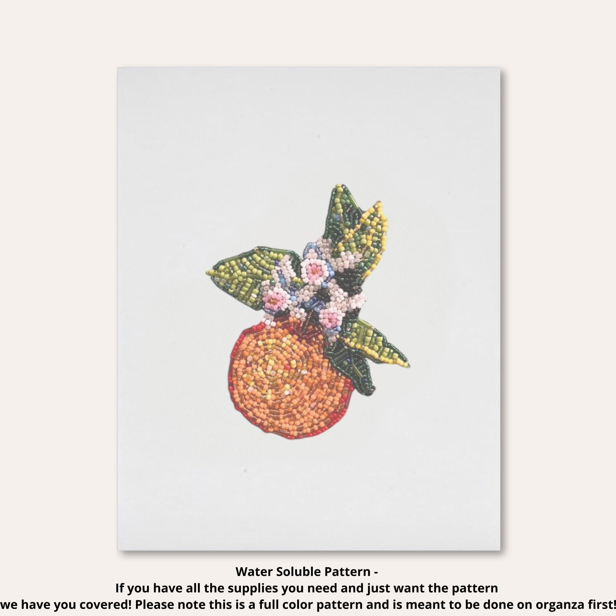 Orange Blossom Beaded Art Kit - Aware House