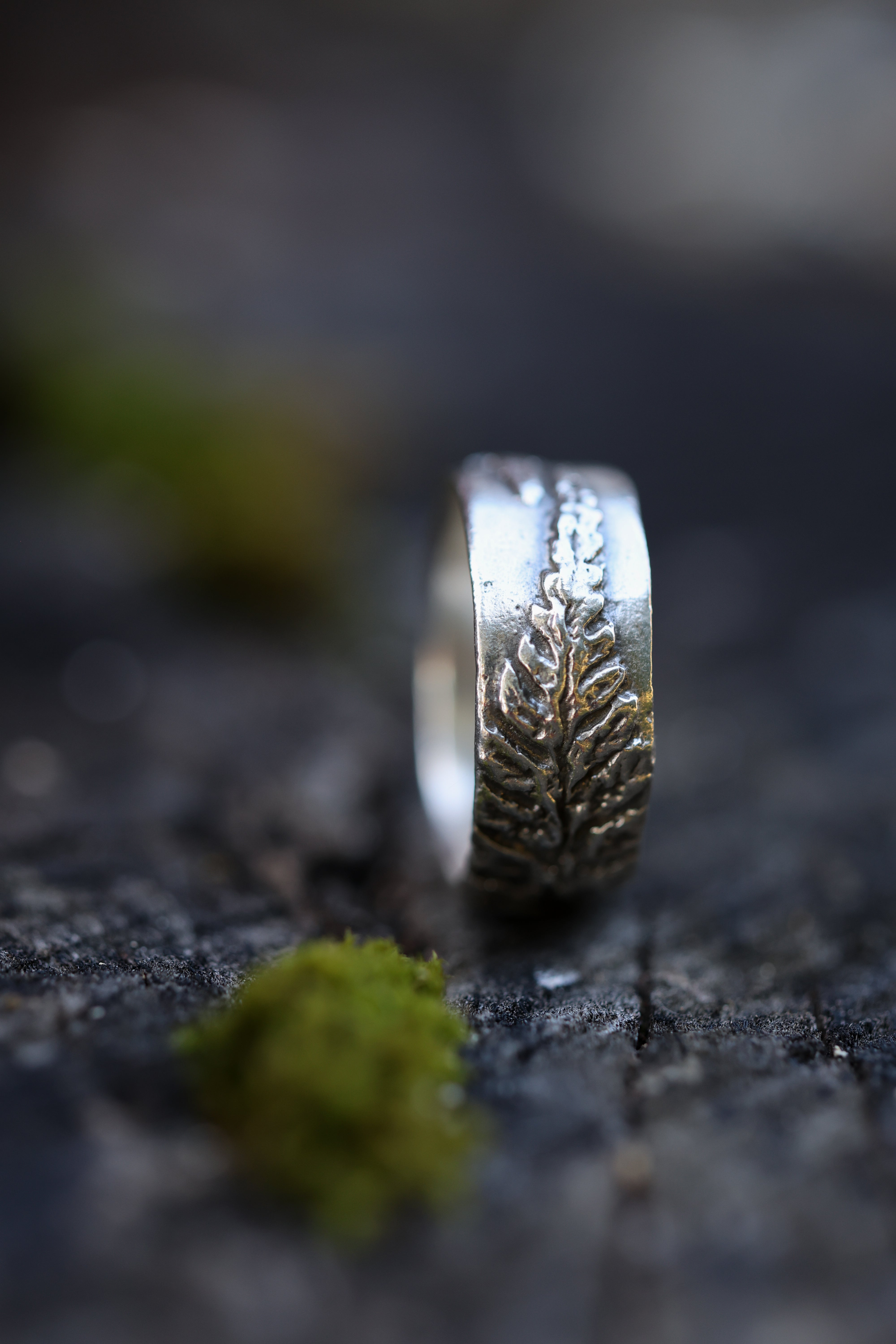 Fern Ring Band | Recycled Sterling Silver-zoom-11