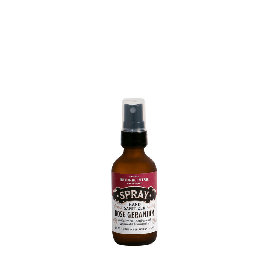 Rose Geranium Essential Oil Based Hand Sanitizer Spray - Aware House - Naturacentric -