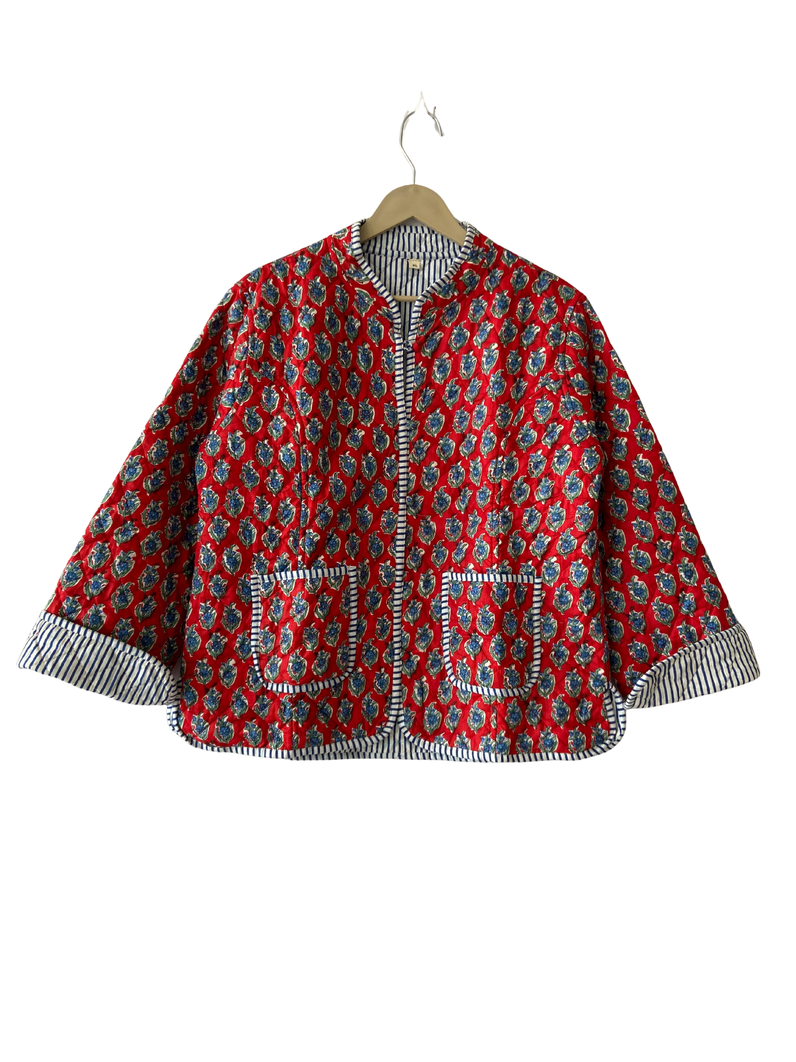 The Charlotte Jacket in Rouge Paisley-zoom-1