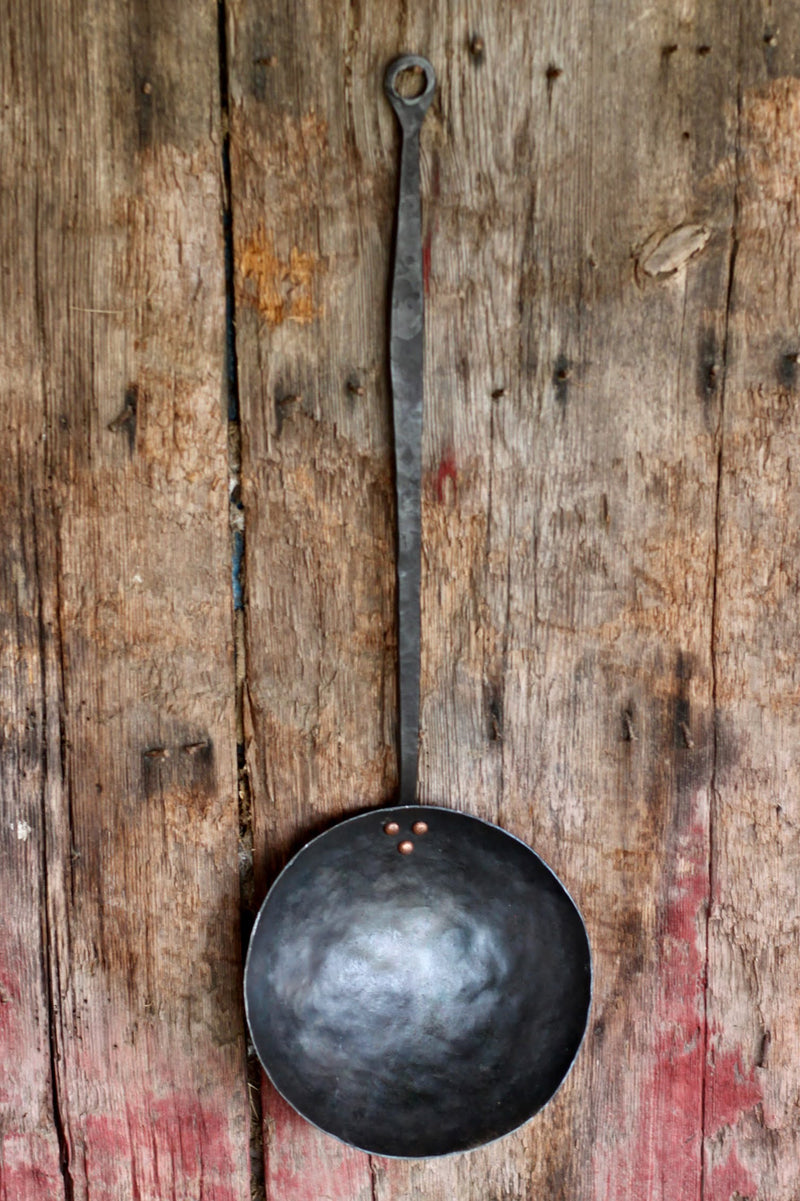 Hand Forged Camping Cooking Pan | Outdoor Fire & Stove Skillet-zoom-