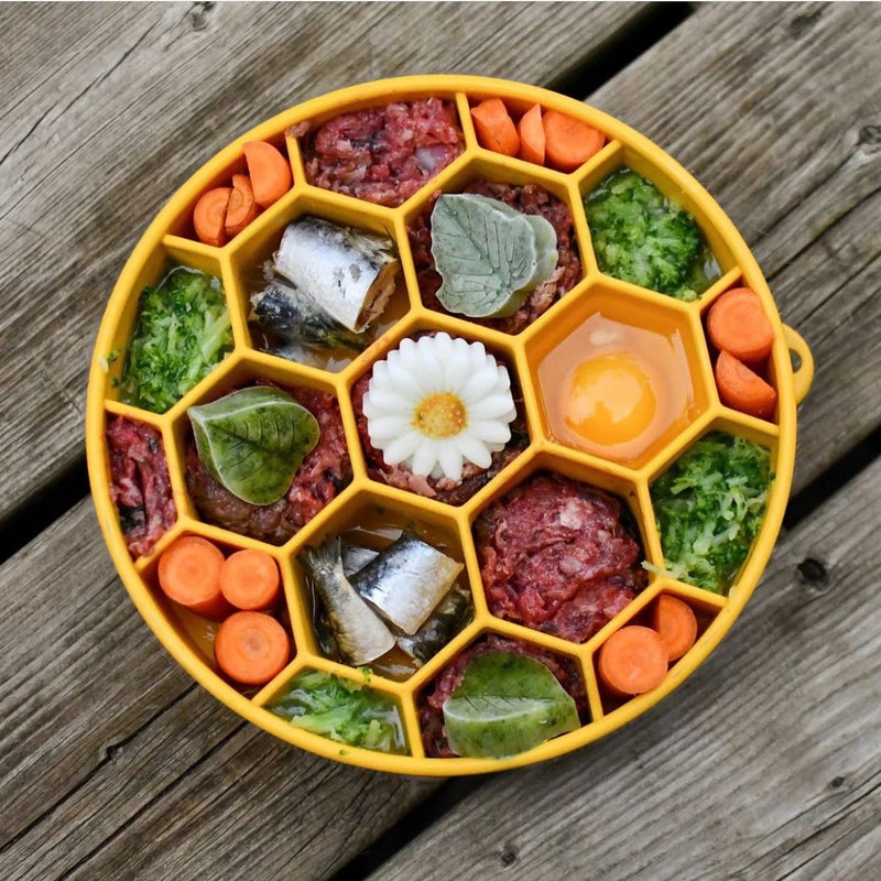 Honeycomb eBowl Deep Slow Feeder Dog Bowl-zoom-