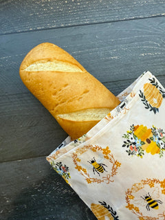 Baguette Beeswax Bread Bag | Reusable Cotton Storage - Aware House - Five Oaks Farm - 