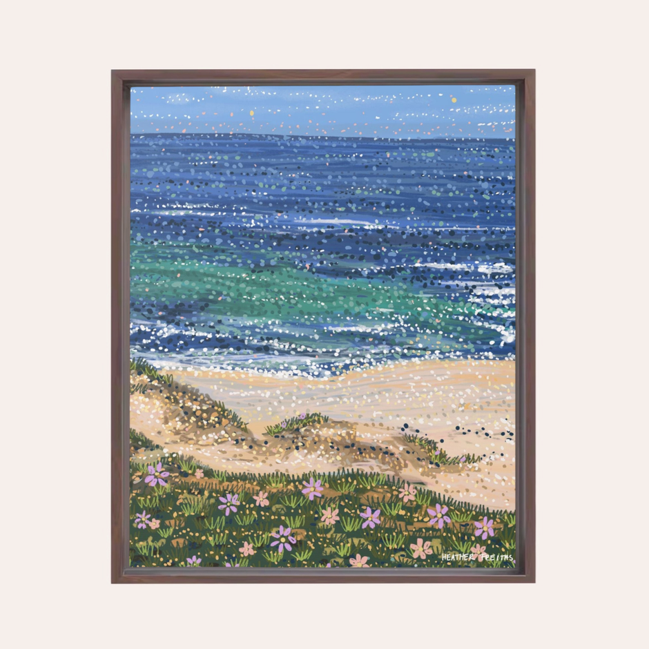 Daisy Tides | Framed Fine Art Canvas Print | Multiple Sizes