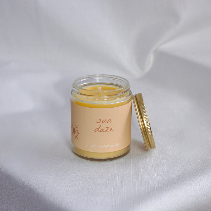 Sun Daze Aromatherapy Beeswax Candle-zoom-