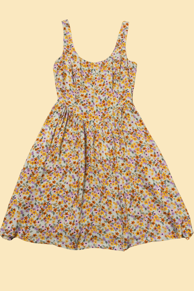 Agnes Dress in Calico Bloom Challis-zoom-