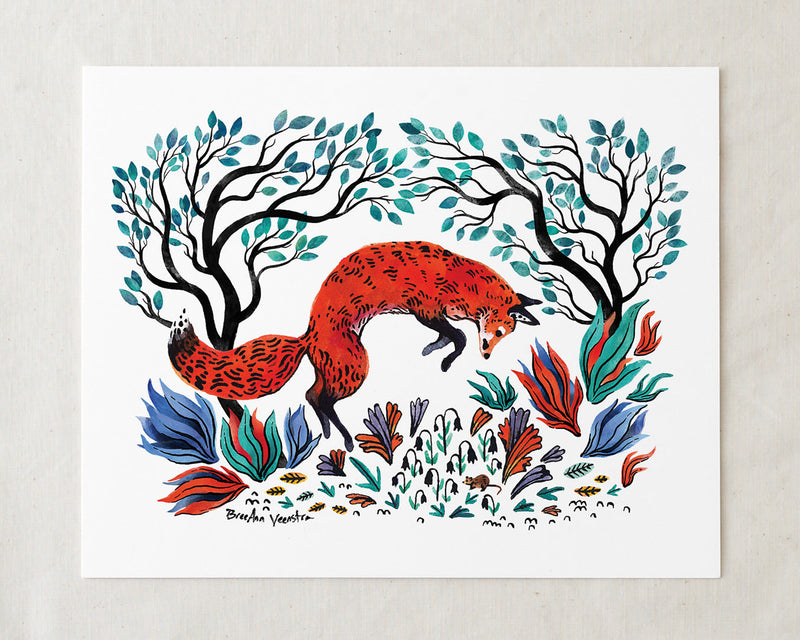 The Fox and the Mouse Art Print-zoom-