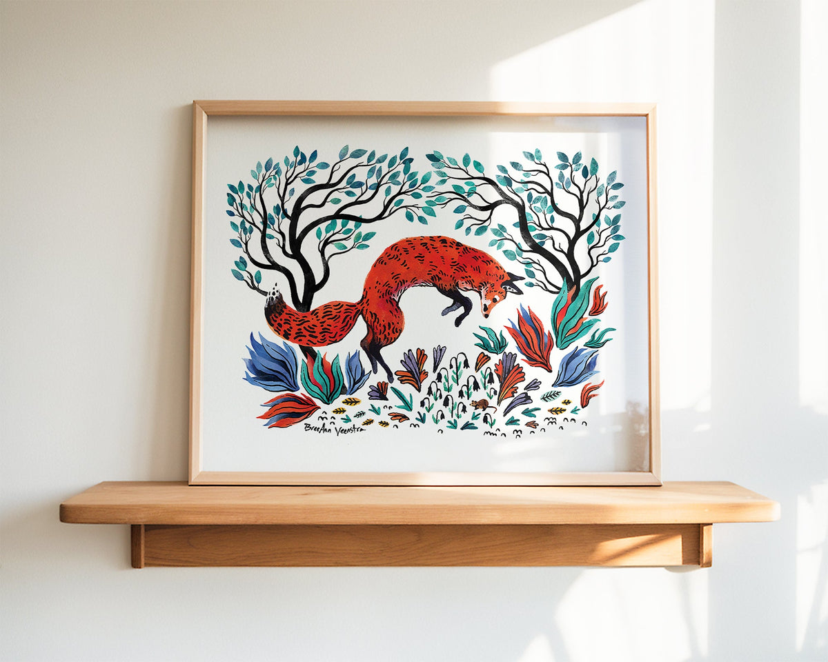 The Fox and the Mouse Art Print-zoom-2