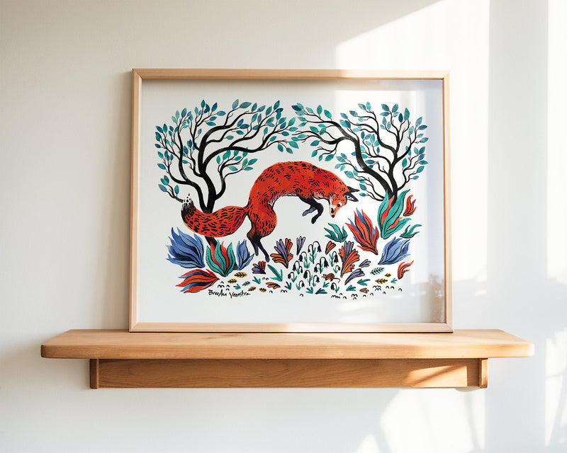 The Fox and the Mouse Art Print-zoom-