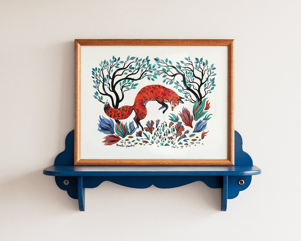 The Fox and the Mouse Art Print-3